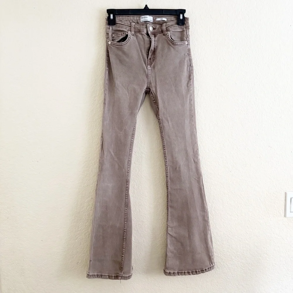 Bershka Women's Flare & Wide Leg Jeans - Brown
